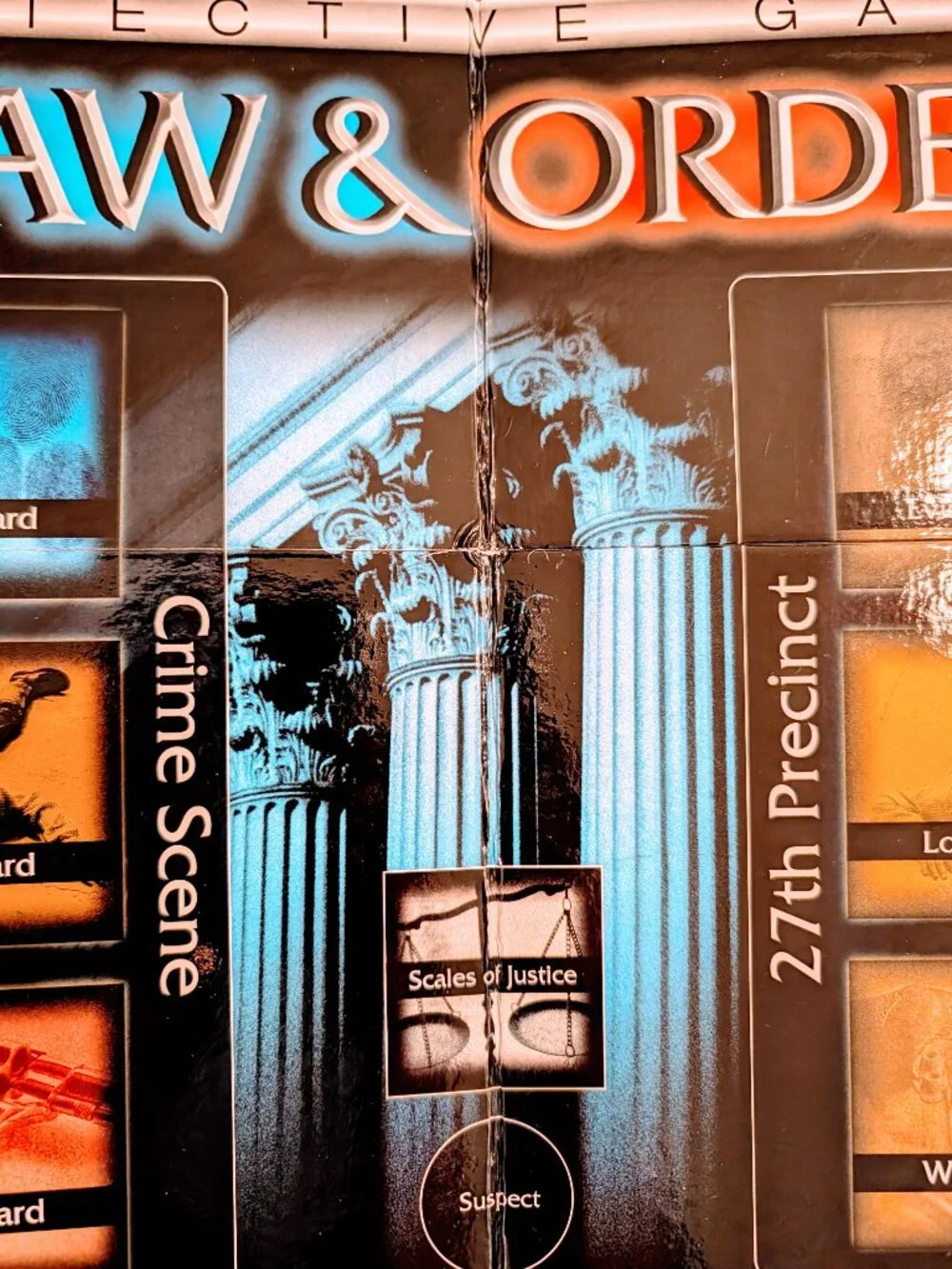 Law & Order Detective Game Metal Tin Universal Studios 2-4 Players Open Box